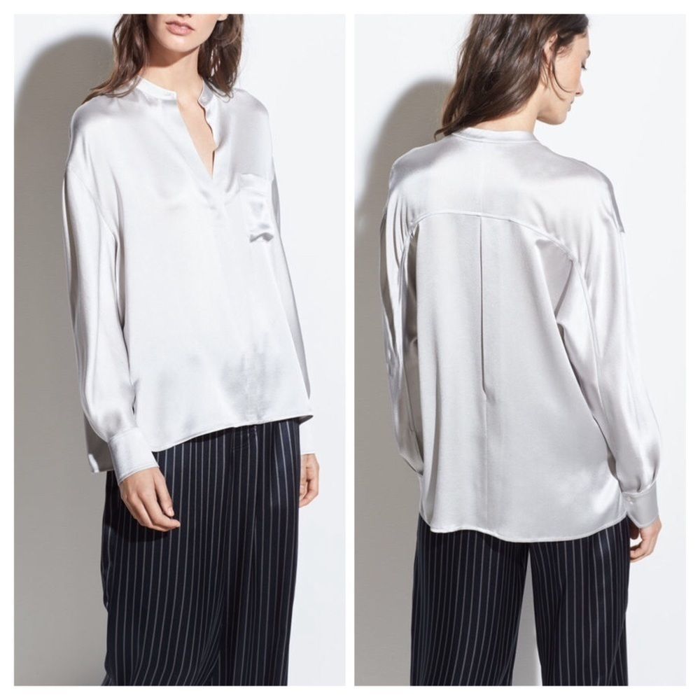 Vince Single Pocket Blouse Size Extra Small